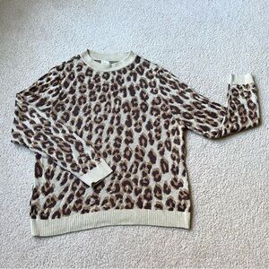Like New! A New Day Leopard Print Sweater Size M